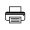 Printer fax icon. Vector sign is isolated on a white background. Flat gray symbol. Printer or fax pictogram. Line icon for website design, app, ui.